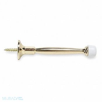 GRAINGER APPROVED Door Stop Rigid Brass 4 In L, 1RCR3