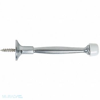 GRAINGER APPROVED Door Stop Rigid Chrome 4 In L, 1RCR7