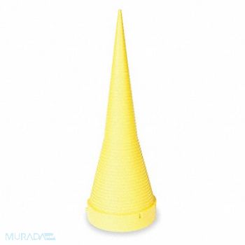 GRAINGER APPROVED Measuring Cone 17 1/2 In Tall Yellow, 1RGZ9