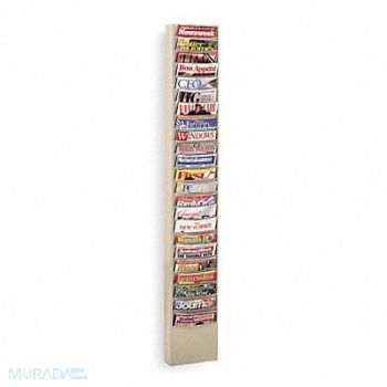 DURHAM MFG Literature Rack Tan 20 Compartments, 8EM41