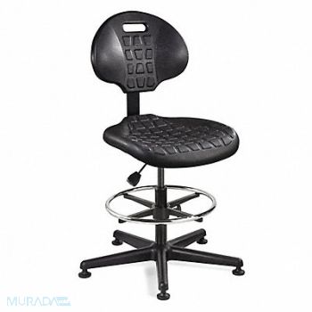 BEVCO Task Chair Poly Black 21 to 31 Seat Ht, 1RL22