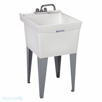 ELMustee Laundry Tub Rect 24inx20inx13in, 1RLN8
