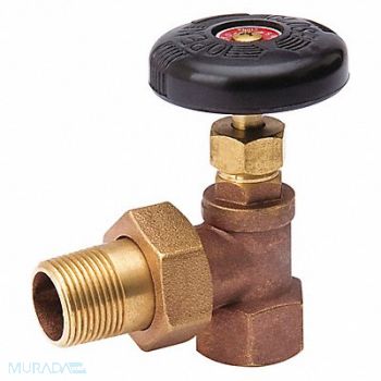 GRAINGER APPROVED Radiator Valve 1/2 NPT Hand Wheel, 1RLT7