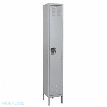 HALLOWELL Lckr 1x1Lckr Slvr 78 x12 x18 UnAssm, 1RZR7