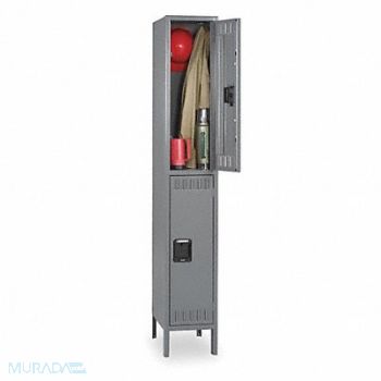 TENNSCO Lckr 2x1Lckr Gray 78 x12 x18 UnAssm, 1RZV8