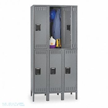 TENNSCO F0424 Lckr 2x3Lckr Gray 78 x36 x18 UnAssm, 1RZV9