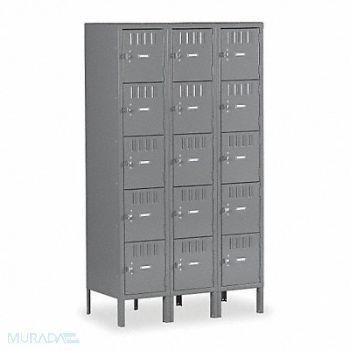 TENNSCO Bx Lckr 5x3Lckr Gray 66 x36 x15 Assm, 4LA20