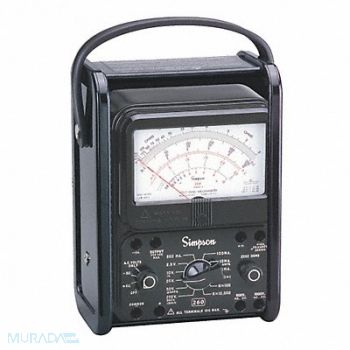 SIMPSON ELECTRIC Analog Multimeter 1000V 10A 20M Ohms, 1T848