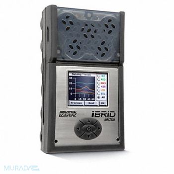 INDUSTRIAL SCIENTIFIC Multi-Gas Detector 4 Gas -4 to 131F LCD, 8TUN1