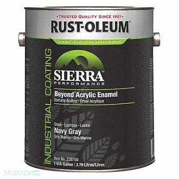 RUST-OLEUM Acry EnamelNavy GrayBeyond Gloss 1gal, 1TBF6