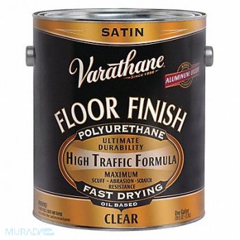 RUST-OLEUM Floor Finish Crystal Clear Satin 1 gal., 1TBN6