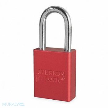 AMERICAN LOCK D1918 Lockout Padlock KD Red 1-7/8 H, 1TDB6