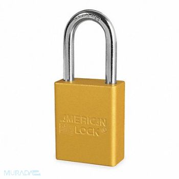 AMERICAN LOCK D1918 Lockout Padlock KD Yellow 1-7/8 H, 1TDB7