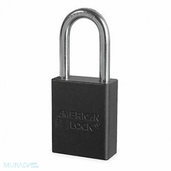 AMERICAN LOCK D1918 Lockout Padlock KD Black 1-7/8 H, 1TDC1