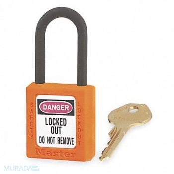 MASTER LOCK D1942 Lockout Padlock KD Orange 1-3/4 H, 1TDD3