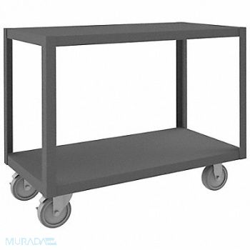DURHAM MFG Mobile Table 2 Shelves, 1TGN4