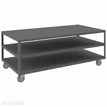 DURHAM MFG High Deck Portable Table 3 Shelves, 1TGP6