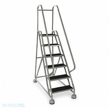 COTTERMAN D5248 Rolling Ladder Hndrl Platfm 54 In H, 1TGY5