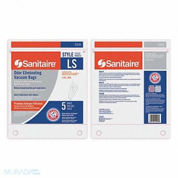 SANITAIRE Disposable Vacuum Bag LS PK5, 1TGZ7