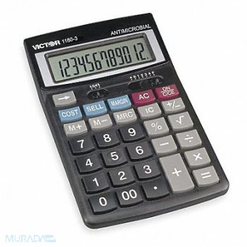 VICTOR Finance Desktop Calculator LCD 12 Digits, 1TLW1
