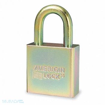 AMERICAN LOCK Keyed Padlock 3/4 in Rectangle Silver, 6DPY1