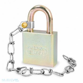 AMERICAN LOCK Keyed Padlock 3/4 in Rectangle Silver, 6DPY2