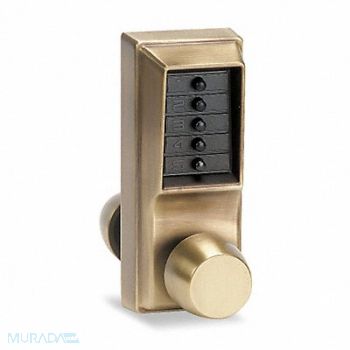 KABA Push Button Lock Entry Antique Brass, 1U092