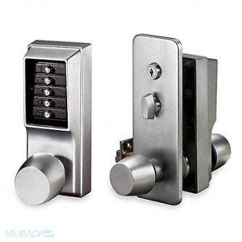 KABA Push Button Lock Entry Satin Chrome, 1U141