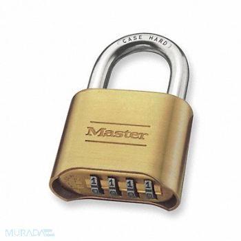 MASTER LOCK Combination Padlock 1 1/2 in Rectangle, 1U172
