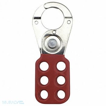 CONDOR Lockout Hasp Snap-On 6 Lock Red, 1U177