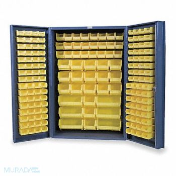 DURHAM MFG K4892 Bin Cabinet 72 x48 x24 Gray 176YlwBns, 1UBJ6