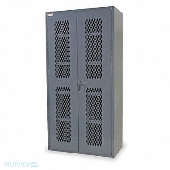 DURHAM MFG Storage Cabinet 72 x36 x18 Gray 4Shlv, 1UBL2
