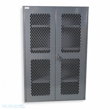 DURHAM MFG Storage Cabinet 72 x48 x18 Gray 3Shlv, 1UBL4