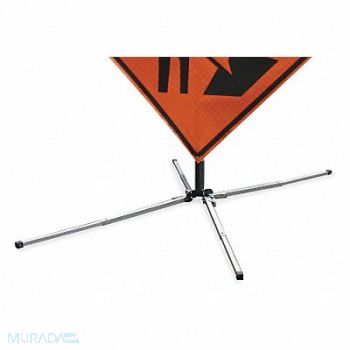 DICKE Sign Stand Aluminum 18 in Maximum Mast H, 1UBP3