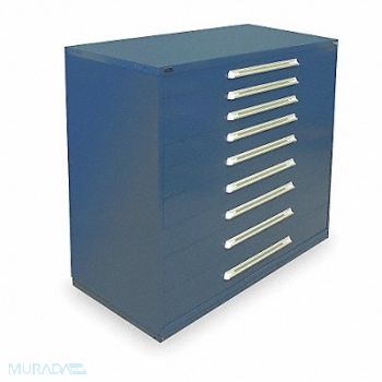 VIDMAR Mod Drawer Cab 59 H 9 Drawer Dark Blue, 1UBR9
