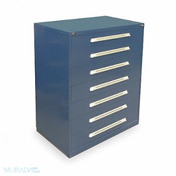 VIDMAR Mod Drawer Cab 59 H 7 Drawer Dark Blue, 1UBT1