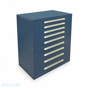 VIDMAR Mod Drawer Cab 59 H 9 Drawer Dark Blue, 1UBT2