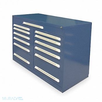 VIDMAR Mod Drawer Cab 44 H 13 Drawer Dark Blue, 1UBT5