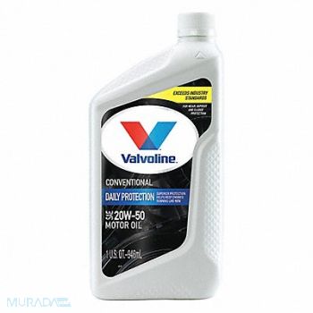 VALVOLINE Engine Oil 20W-50 Conventional 1qt, 1UBX3