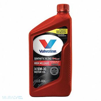 VALVOLINE Engine Oil 10W-30 Synthetic Blend 1qt, 1UBZ1