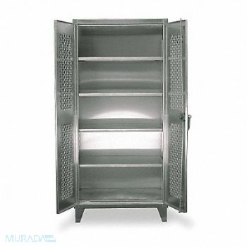 STRONG HOLD Strg Cab 78 x60 x24 Silver 4Shlv, 1UCD6