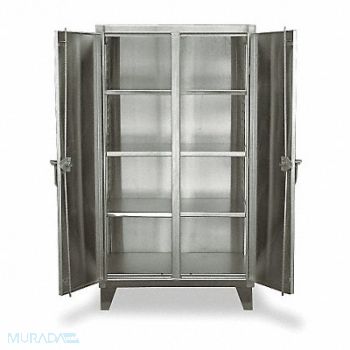 STRONG HOLD Strg Cab 66 x48 x24 Silver 6Shlv, 1UCD8