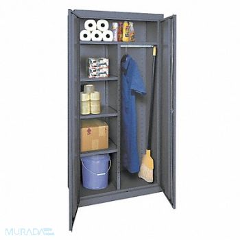 GRAINGER APPROVED Storage Cabinet 78 x36 x24 Gray 5Shlv, 1UEZ1