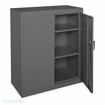 GRAINGER APPROVED F8662 Storage Cabinet 42 x36 x18 Gray 2Shlv, 1UFC2