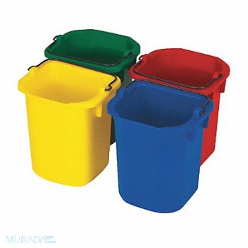 RUBBERMAID COMMERCIAL PRODUCTS Bucket Set 1 1/4 gal Assort Colors PK4, 1UFF6