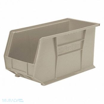 AKRO-MILS F8694 Hang and Stack Bin Stone Plastic 9 in, 1UGP1