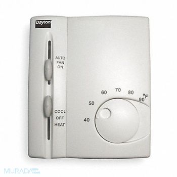 DAYTON Low Volt NP Analog Tstat Heat/Cool, 1UHE6