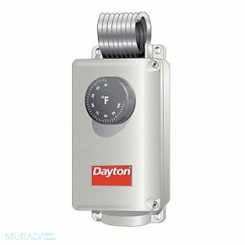 DAYTON Mech Tstat Heat or Cool Plastic 110/30F, 1UHH1