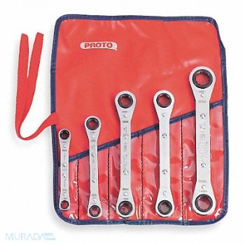 PROTO Box End Wrench Set Fll Plsh Stndrd Metrc, 1UK90