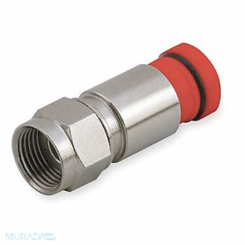 POWER FIRST Coaxial Connector RG6 F Type PK50, 1UKD8